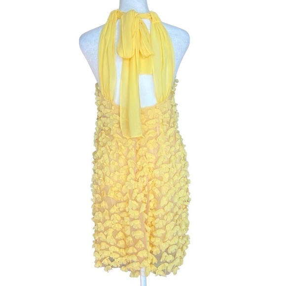 JILL STUART Flower Appliqué Chiffon Dress - Picture 7 of 7